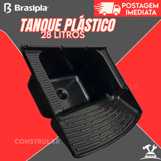 Tanque Plástico De Lavar Roupas Preto 28 Litros Para Lavanderia Brasipla Com Válvula Acoplada em Oferta na Shopee