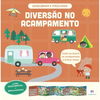 Livro Diversão no acampamento - Livro desdobrável  brincadeiras