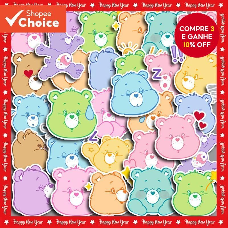 40 Pçs Bonito Cor Urso Portátil Adesivos Para Garrafa De Água Washi Scrapbooking Material Escolar À Prova Dwaterproof Ar em Oferta na Shopee