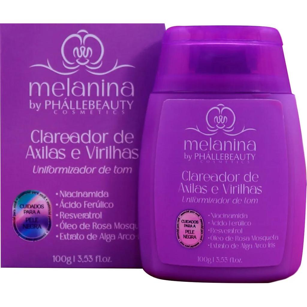 Creme Clareador Axilas e Virilhas Melanina 100g PhálleBeauty em Oferta na Shopee