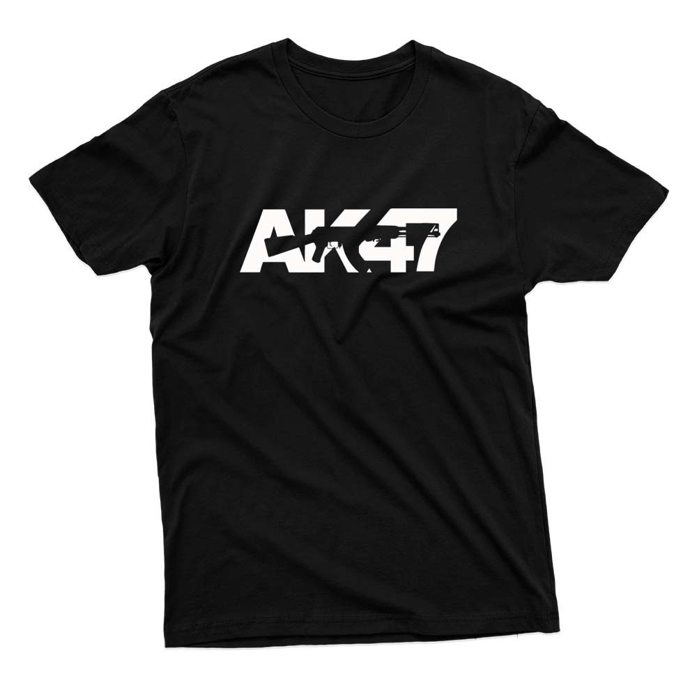 Camiseta AK47 Atirador Pistola Arma Camisa Plus Size