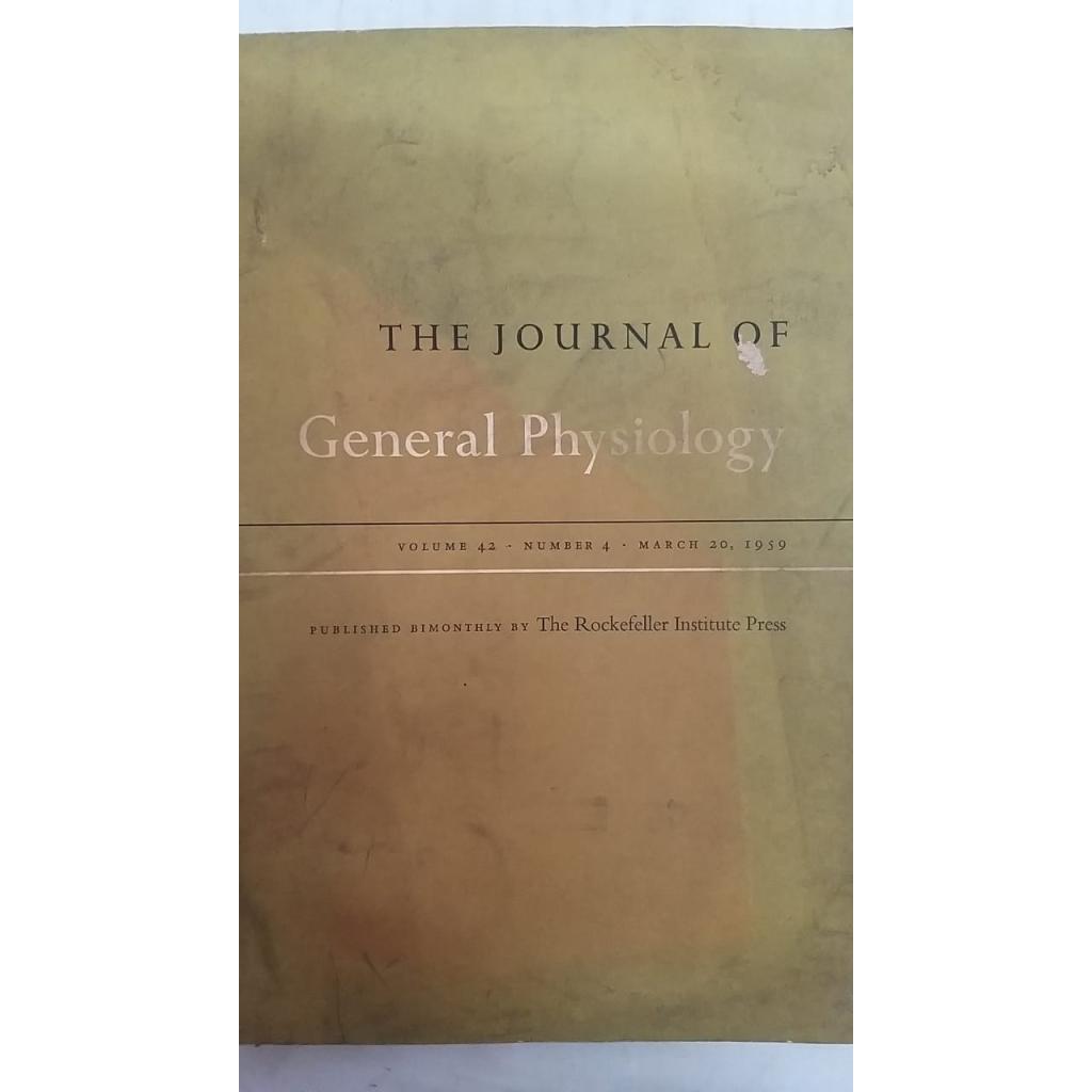 The Journal of General Physiology - Volume 42 - Number 4