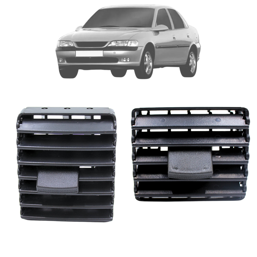 Difusor Do Ar Painel Lateral Vectra 1997 1998 A 2005 Preto Kit 2