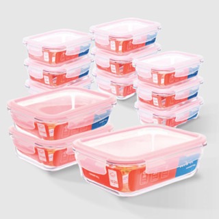 Kit com 12 Potes de Vidro Herméticos Retangulares Renove & Conserve Invicta em Oferta na Shopee