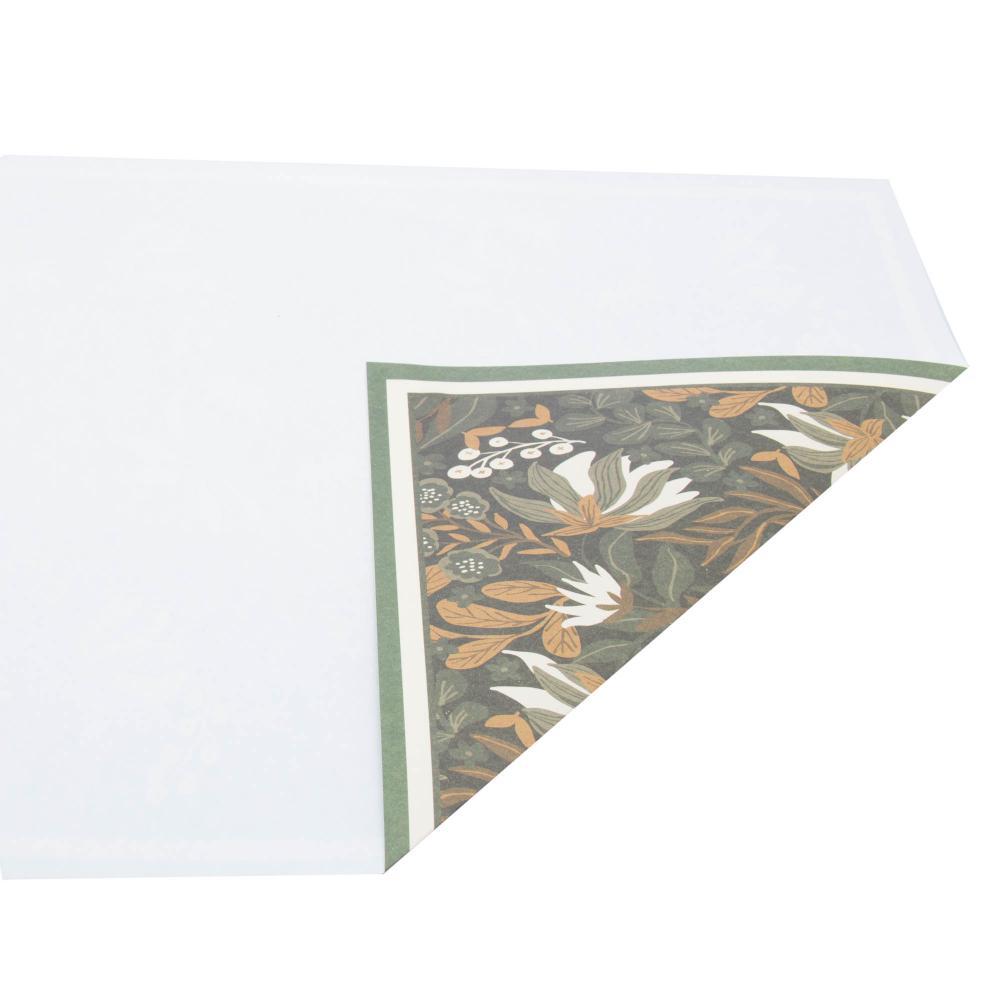 24 Lugares Americanos Lyor Green Garden de Papel 40cm x 30cm