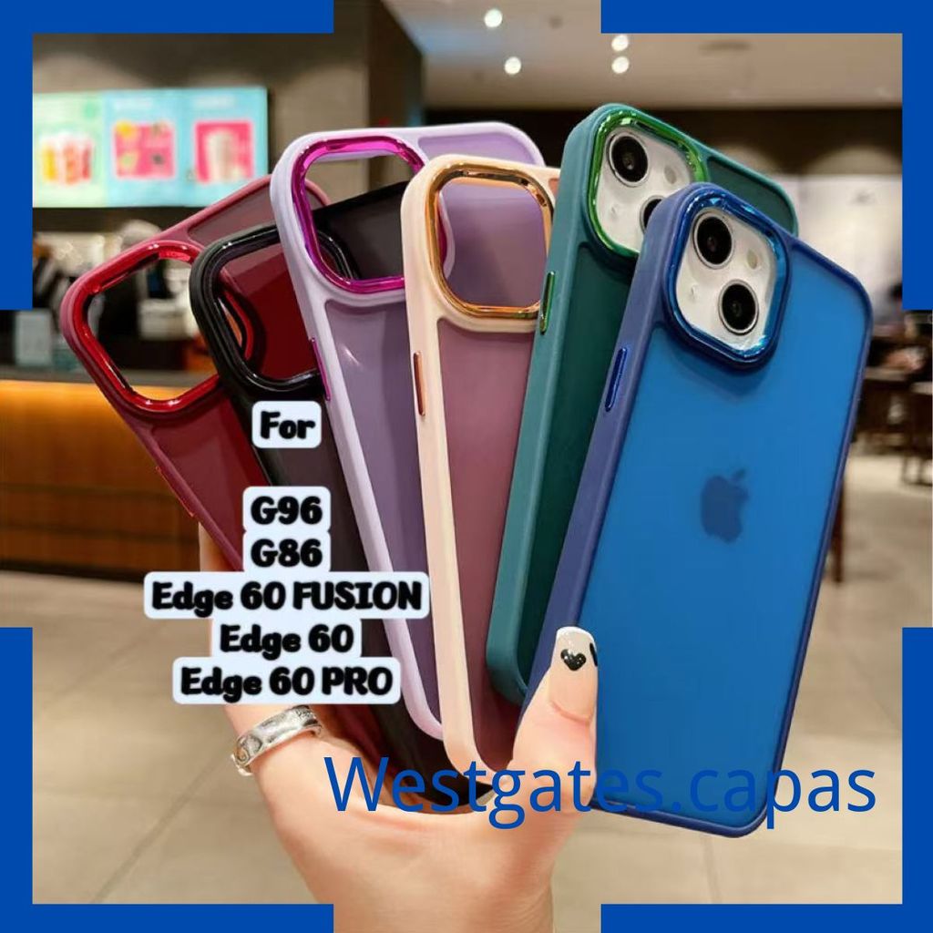 Capa Space Acrilico fosca Colorida Comaptivel Com Motorola Moto G96 G86 Edge 60 