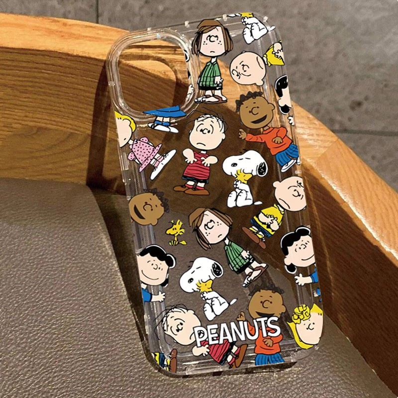 Capinha Capa Material transparente TPU Animados Snoopy Samsung A04 A05 A15 A23 A32 A34 A35 A50 A52 A55 A72 em Oferta na Shopee
