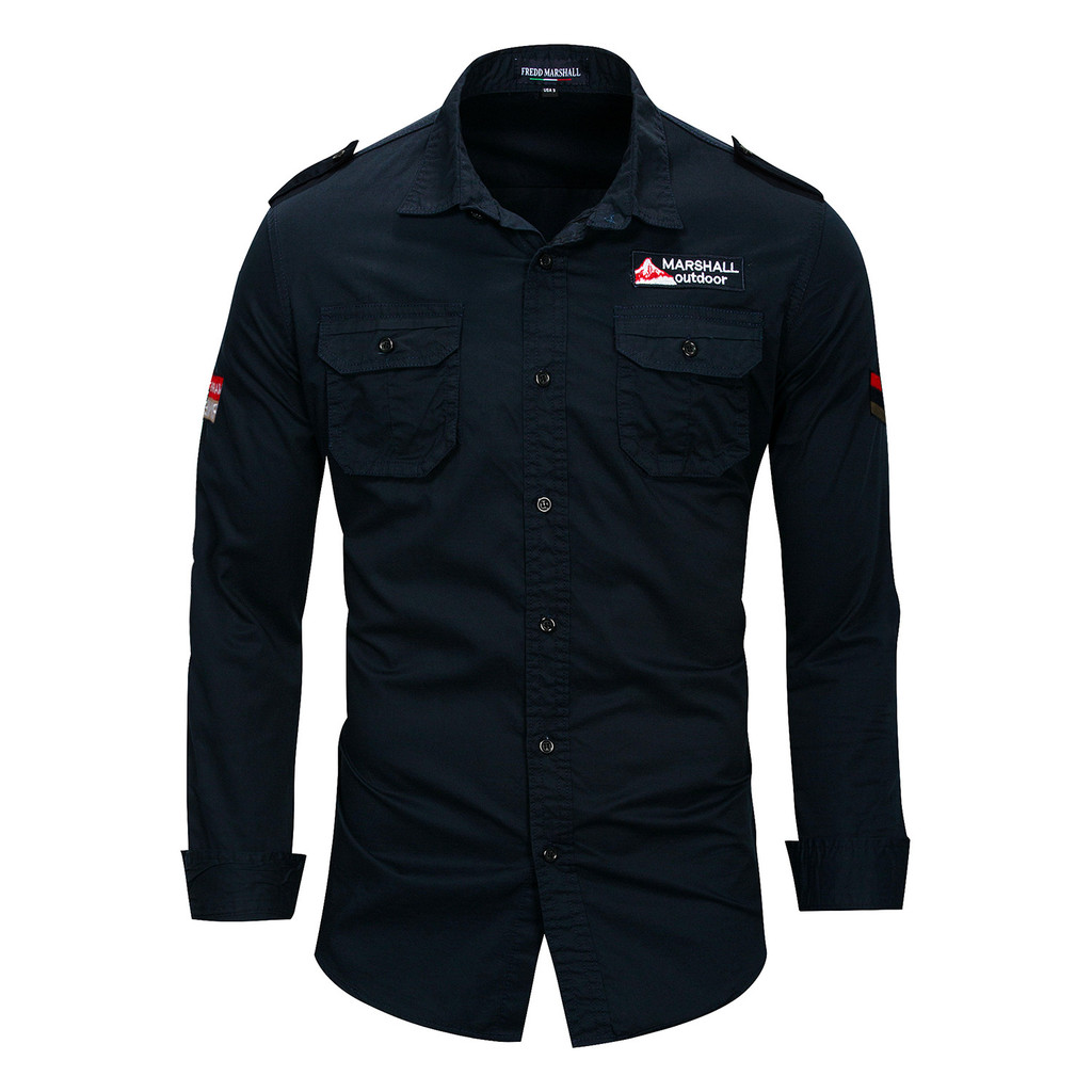 Camisa masculina, camisa social masculina, tamanho grande europeu e americano, camisa casual de manga longa com lapela, 