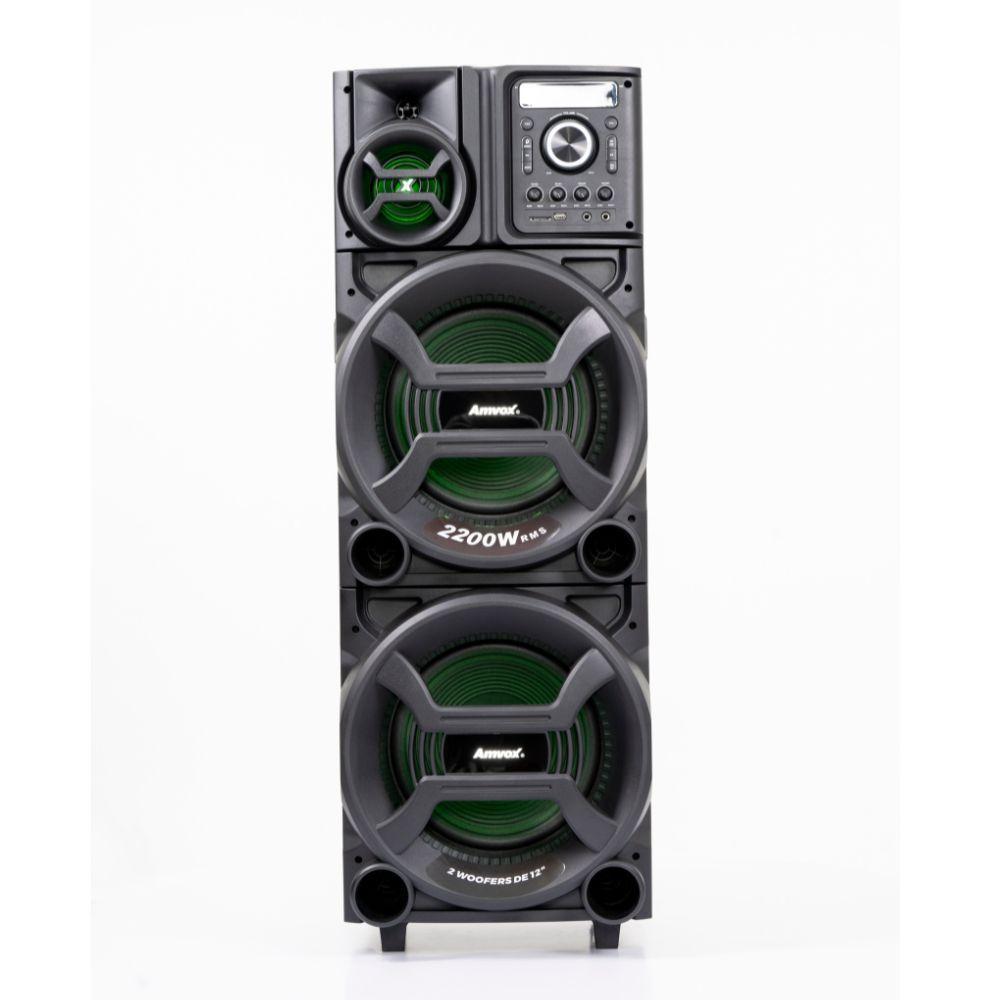 Caixa de Som Amplificada Amvox ACA2201 Pesadão II 2200W Bluetooth USB em Oferta na Shopee