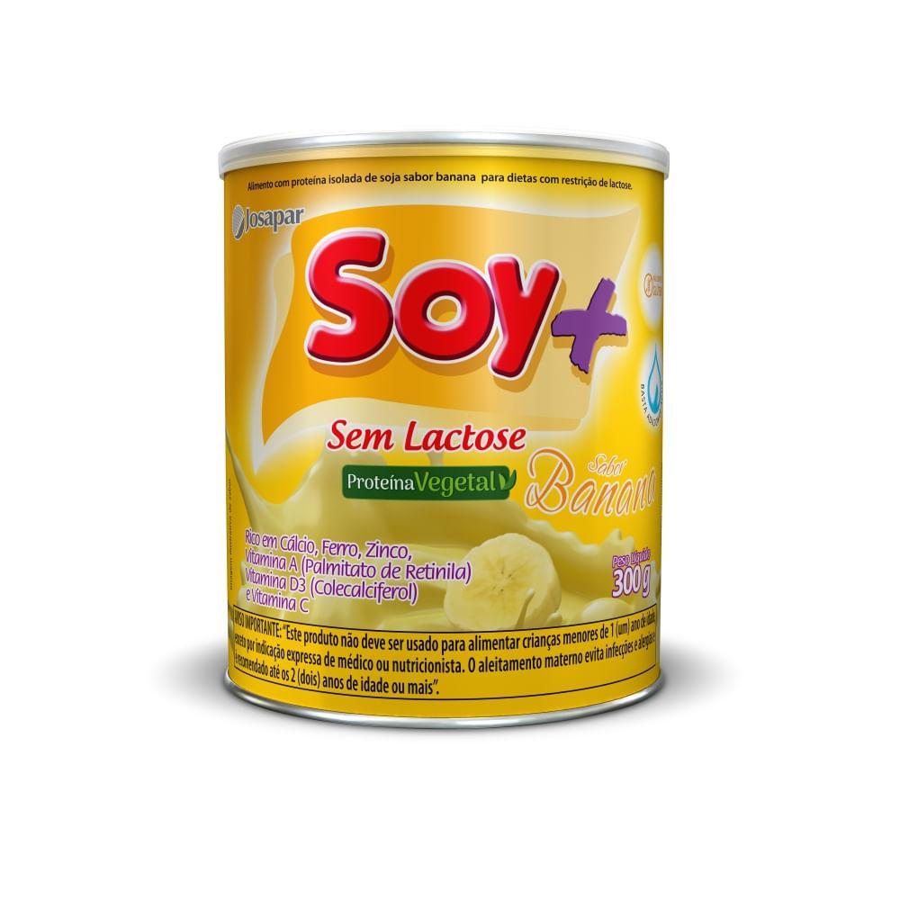 Soy+ Sem Lactose Sabor Banana Alimento em Pó 300g em Oferta na Shopee