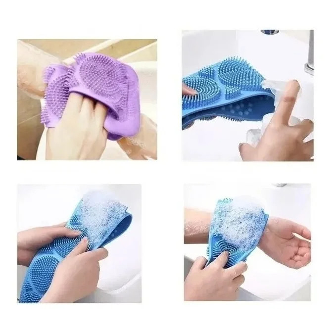 Esponja de Silicone Ecológico Para Banho