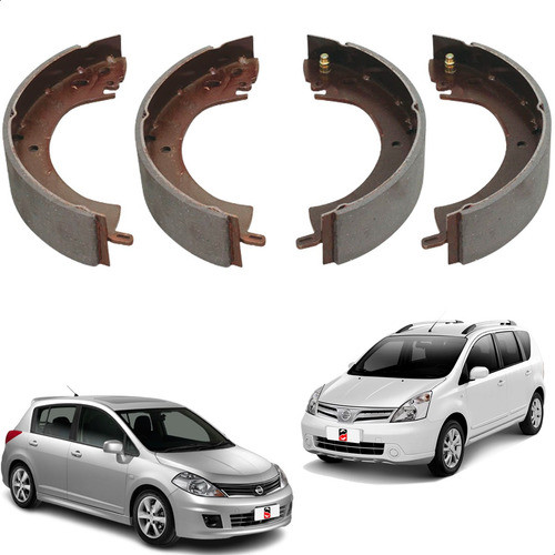 Jogo Sapata De Freio Nissan Livina Tiida 1.6 1.8 2008-2018