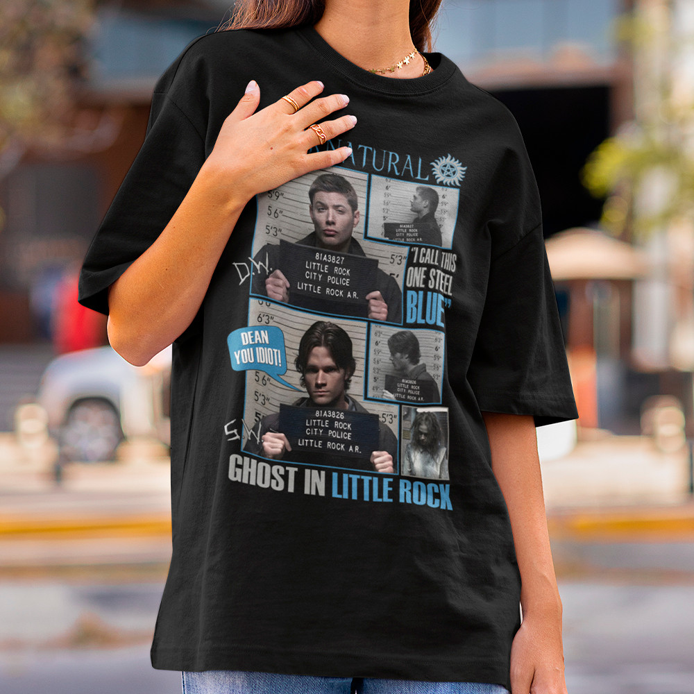 Camiseta Feminina Supernatural Dean E Sam Winchester Camisa Sobrenatural Little Rock Blusa Algodão