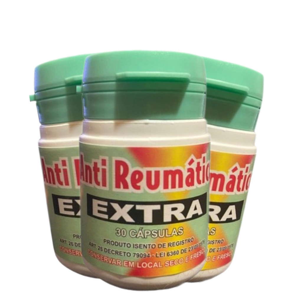 Kit 3 Anti-Reumático EXTRA - 30 Cápsulas em Oferta na Shopee