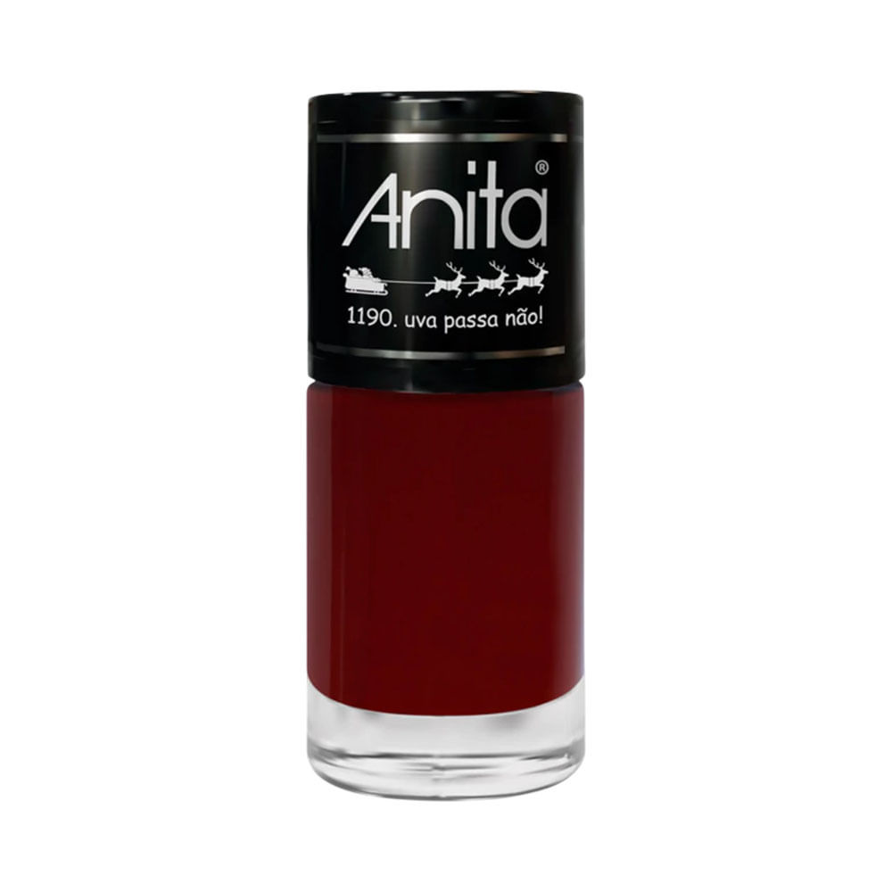 Esmalte Anita Tempo de Celebrar Uva Passa Não! em Oferta na Shopee