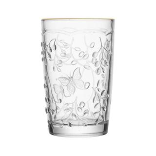 Copo Lyor New Butterfly com Fio de Ouro Cristal 330ml