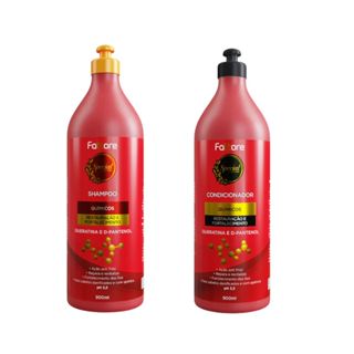 Kit Shampoo e Condicionador Fattore Químicos 900ml Pós Química em Oferta na Shopee