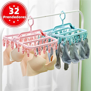 Varal Calcinha Meia Cueca Peça Intima com 32 Prendedores Reforçado em Oferta na Shopee