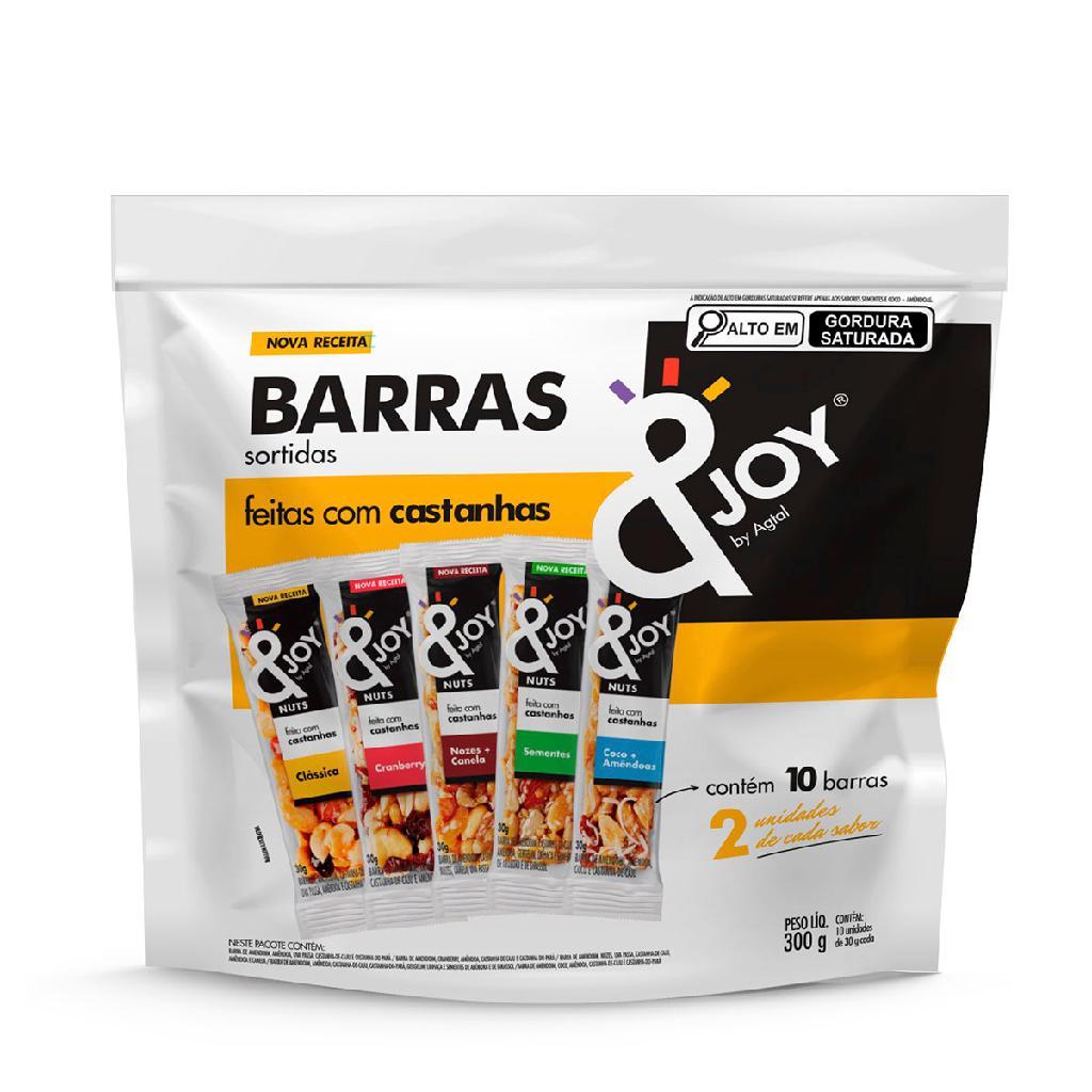 Barra de castanha ejoy nuts 30g pacote com 10 un sabores sortidos em Oferta na Shopee