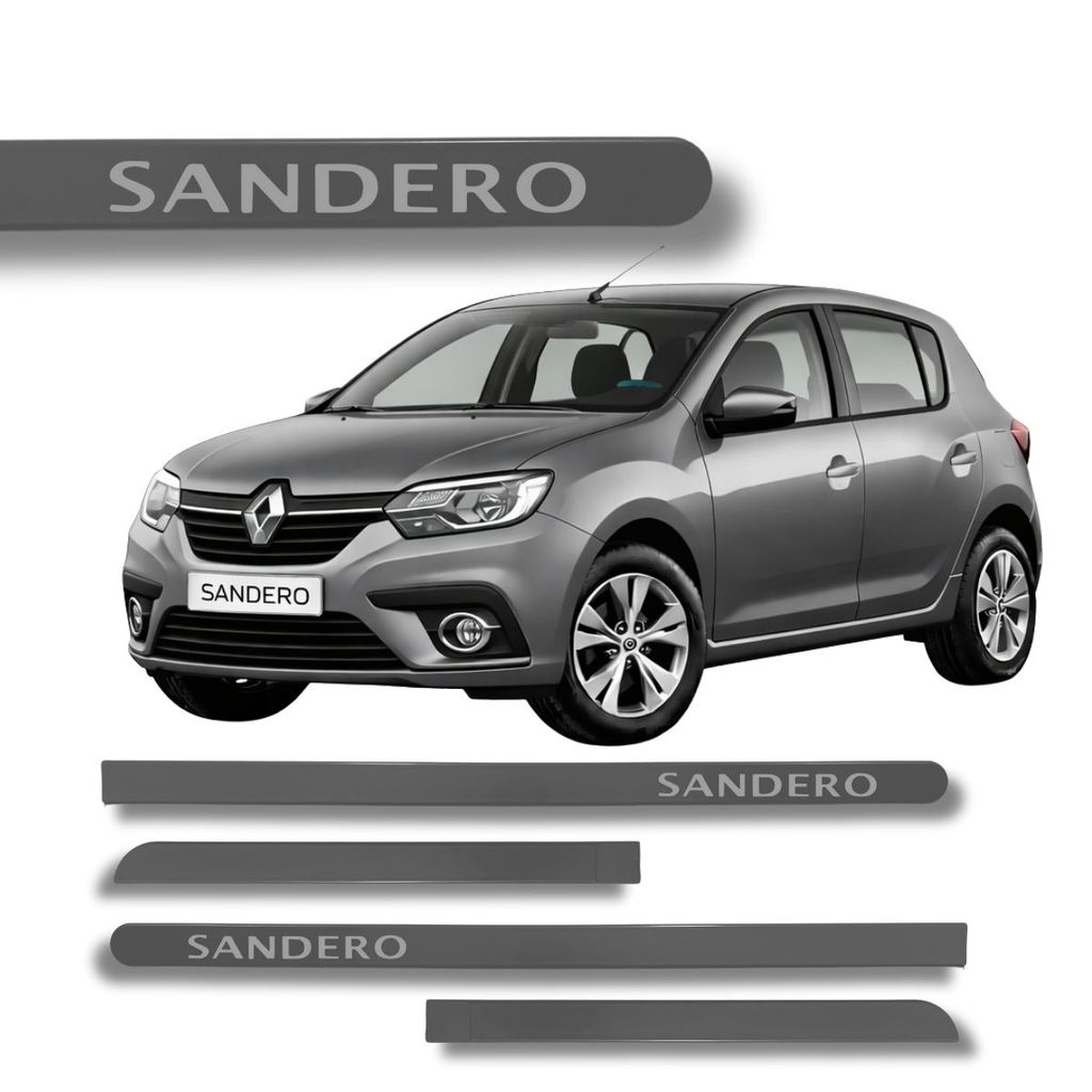 Friso Porta Renault Sandero Original Cinza Acier 2010 à 2019