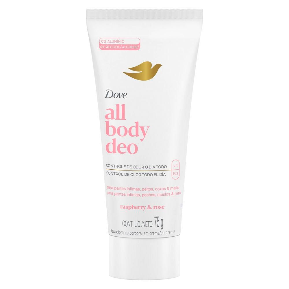 Desodorante Dove All Body Deo Raspberry e Rose 75g em Oferta na Shopee