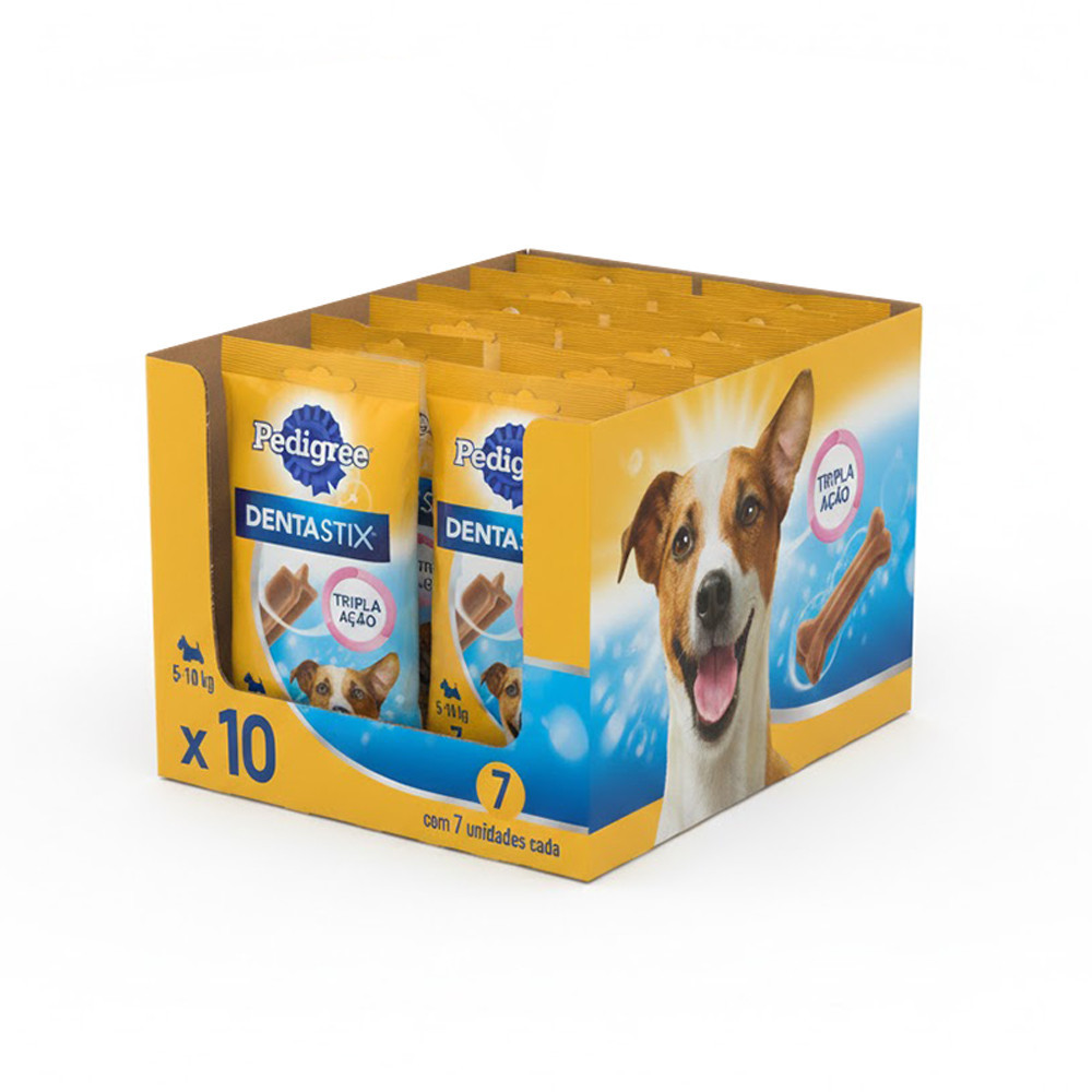 Petisco Pedigree Dentastix Cuidado Oral para Cães Adultos Raças Pequenas - 70 Unid. em Oferta na Shopee