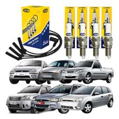 Kit Cabos E Velas Ford Ka/ecosport/fiesta 1.0 1.6 8v Zetec