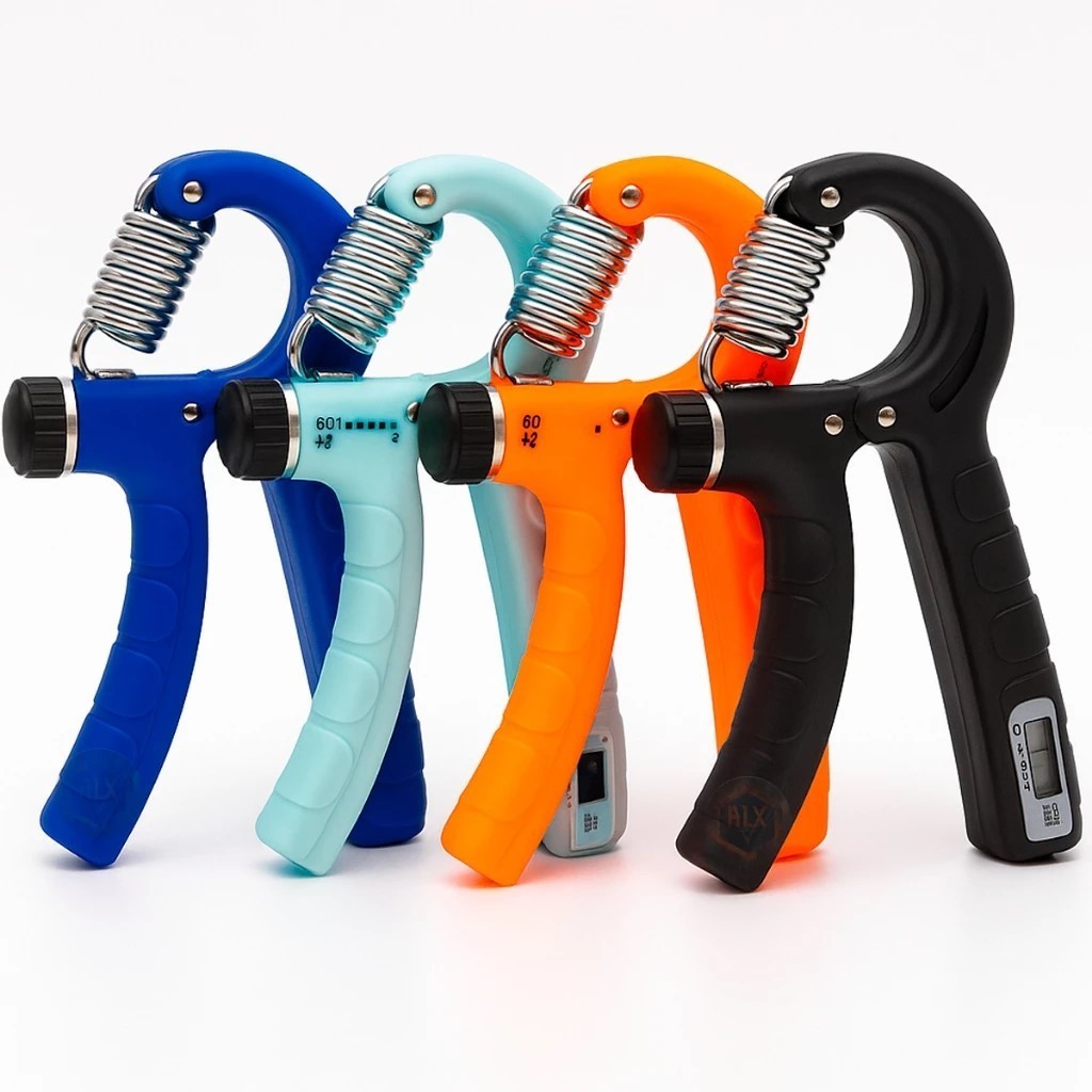 Hand Grip Flexor De Punho Exercício Para Mãos Ajustável Mola 60 Kg Treinar Antebraço Com Contador 0 A 99