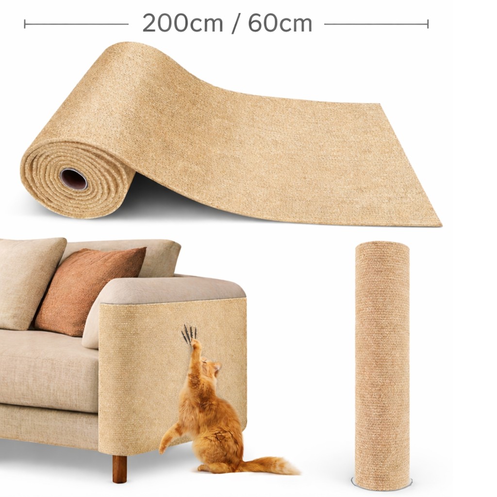 Tecido Carpete Arranhador Autoadesivo para Gatos Usado em Sofás Camas Paredes em Oferta na Shopee