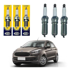 Jogo 3 Velas Ignição Marelli Ford Ka 1.0 12v 2018 A 2021