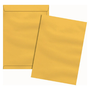 Envelope saco ouro SKO136 260x360mm blister com 10 unidades Scrity