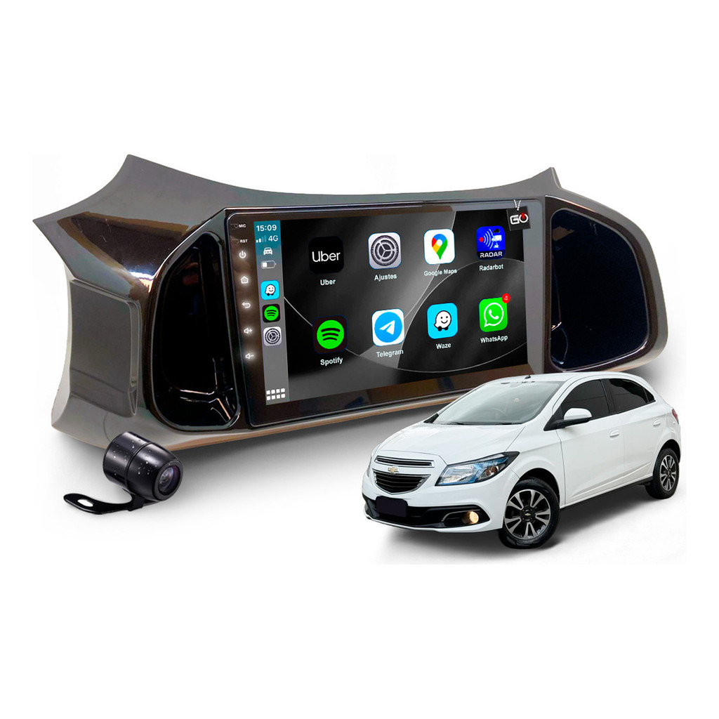 Multimídia Mp10 Onix 2012 2013 2014 + Chicote Redecan Buzzer