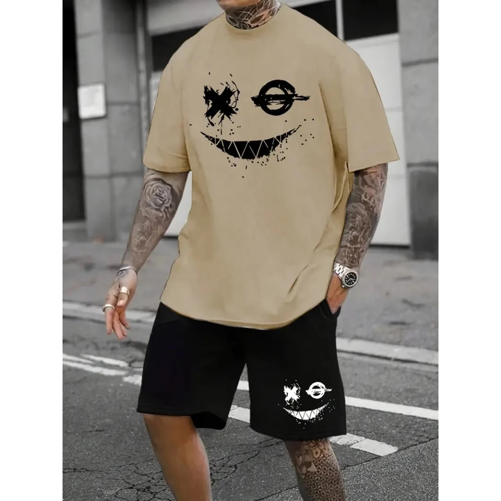conjunto camiseta algodao 30.1 e bermuda tectel lancamento top envio emediado