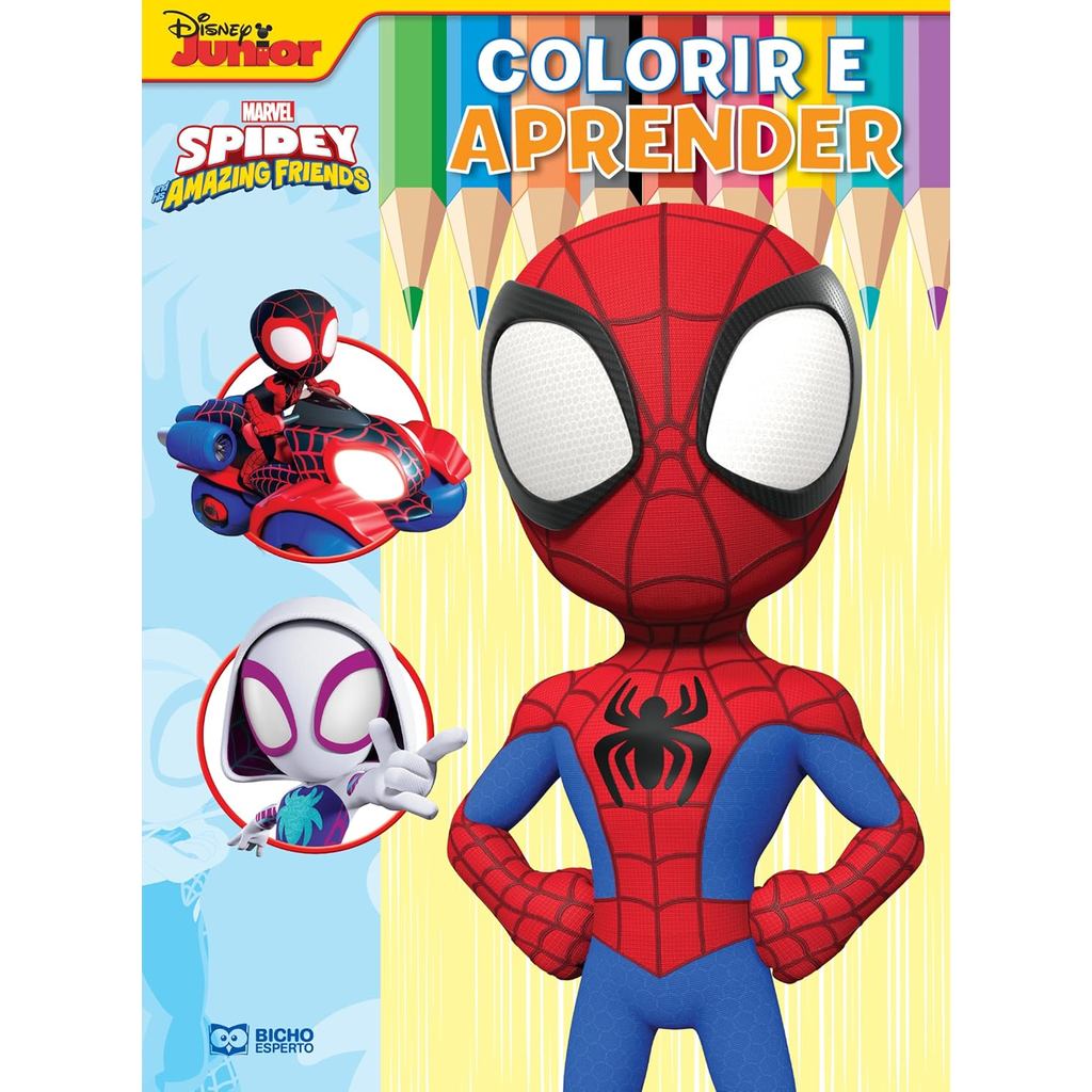 Colorir e Aprender Marvel | Spidey 1 Aranha