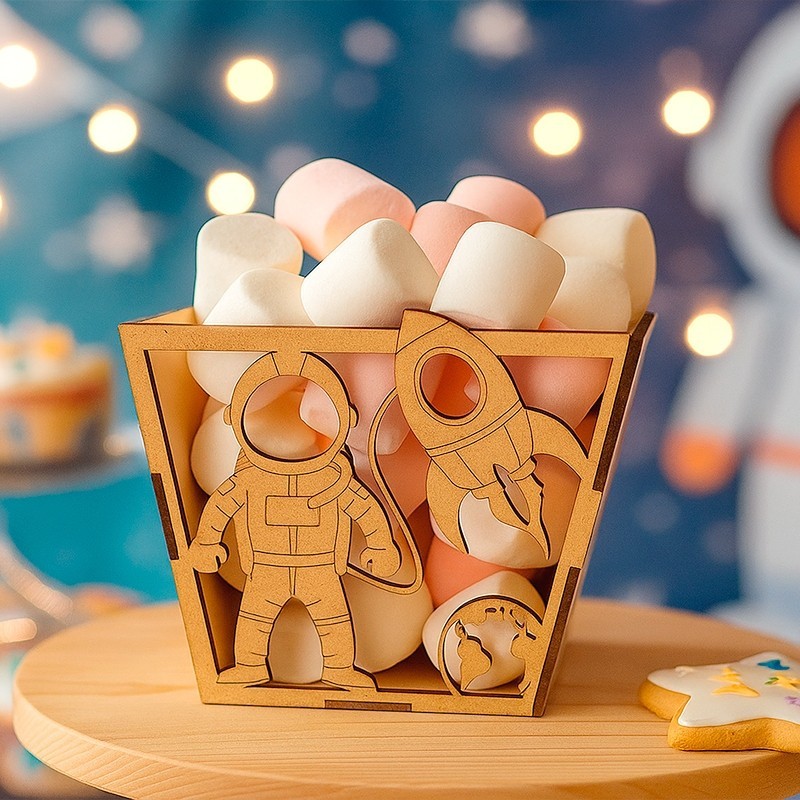 Kit de 10 Centro de Mesa para Aniversário Tema Astronauta Foguete em MDF Decoração Minimalista em Oferta na Shopee