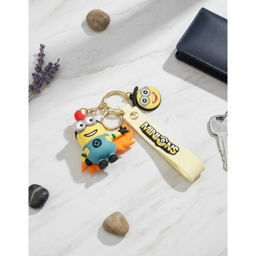 Bob Minion 3d Chaveiro Plástico Resistente Cor Chaveiro Minion Super Hero