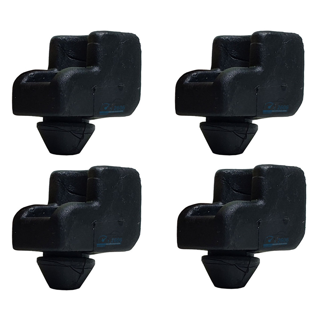 kit 4 Calços Batente Lateral Capô Corsa Chevette Monza Kadett Astra Omega