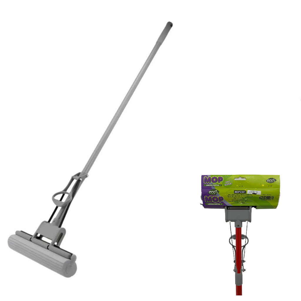 Rodo Mop Fácil Auto Torção Refil Em Espuma ECOS MOP em Oferta na Shopee
