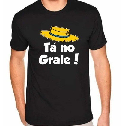 Camiseta Camisa Algodão Camiseta Camisa 30.1 Manga Curta Ta no Grale Gola Redonda Envio Imediato Envio Imediato Premium
