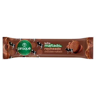 Biscoito Piraquê Leite Maltado Recheado Sabor Chocolate Maltado 85g em Oferta na Shopee