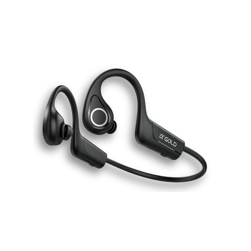 Fone Sem Fio A'gold Fn-b30 Condução De Ar Bluetooth Preto