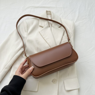 Bolsa Feminina Baguete Marrom Caramelo Alça De Ombro Fina Estilosa E Casual em Oferta na Shopee