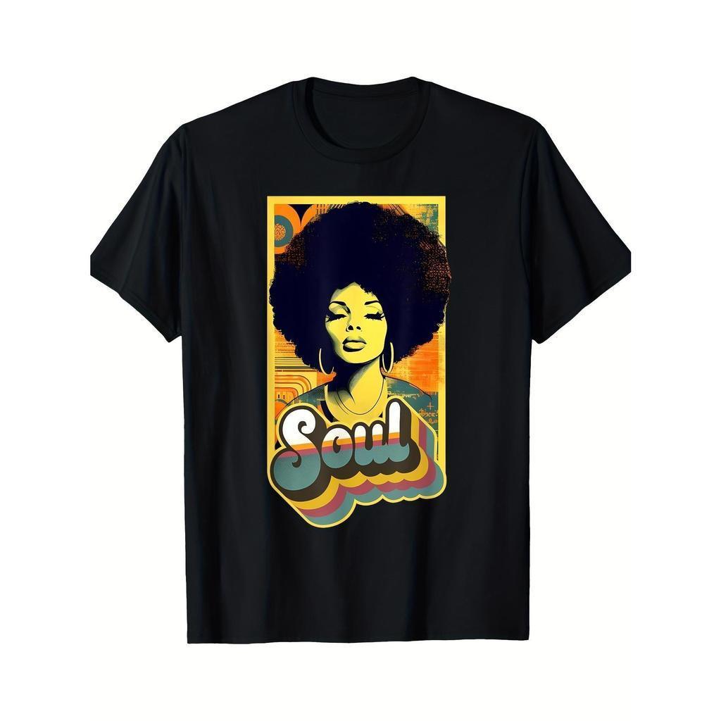 Camiseta Masculina Retrô Anos 70 com Estampa de Música Soul - Design Vintage Disco e Imagem Marvin Gaye & Diana Ross, Go