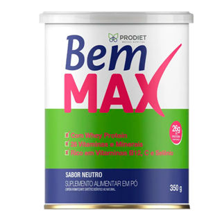 Bem Max Prodiet Suplemento Alimentar em Pó Sabor Neutro 350g em Oferta na Shopee