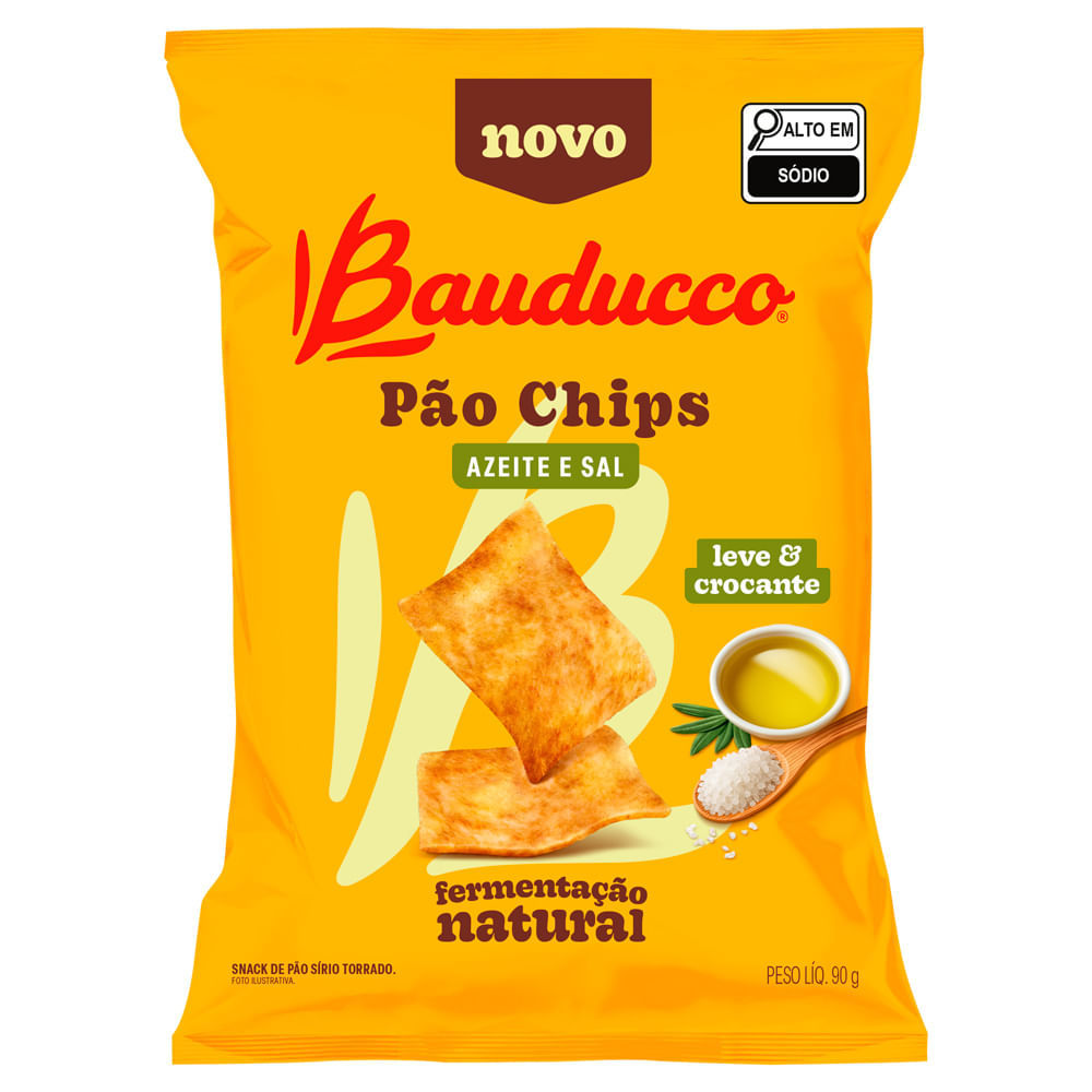 Pão Bauducco Chips Azeite e Sal 90g