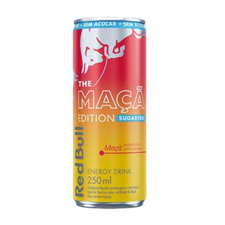 Energético Red Bull The Maça Edition Sugarfree 250ml em Oferta na Shopee