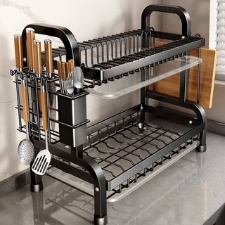 Escorredor Kitchen Rack Aço Inoxidável Organizador Louça Preto Pia Kitchen Rack 53cm Aço …