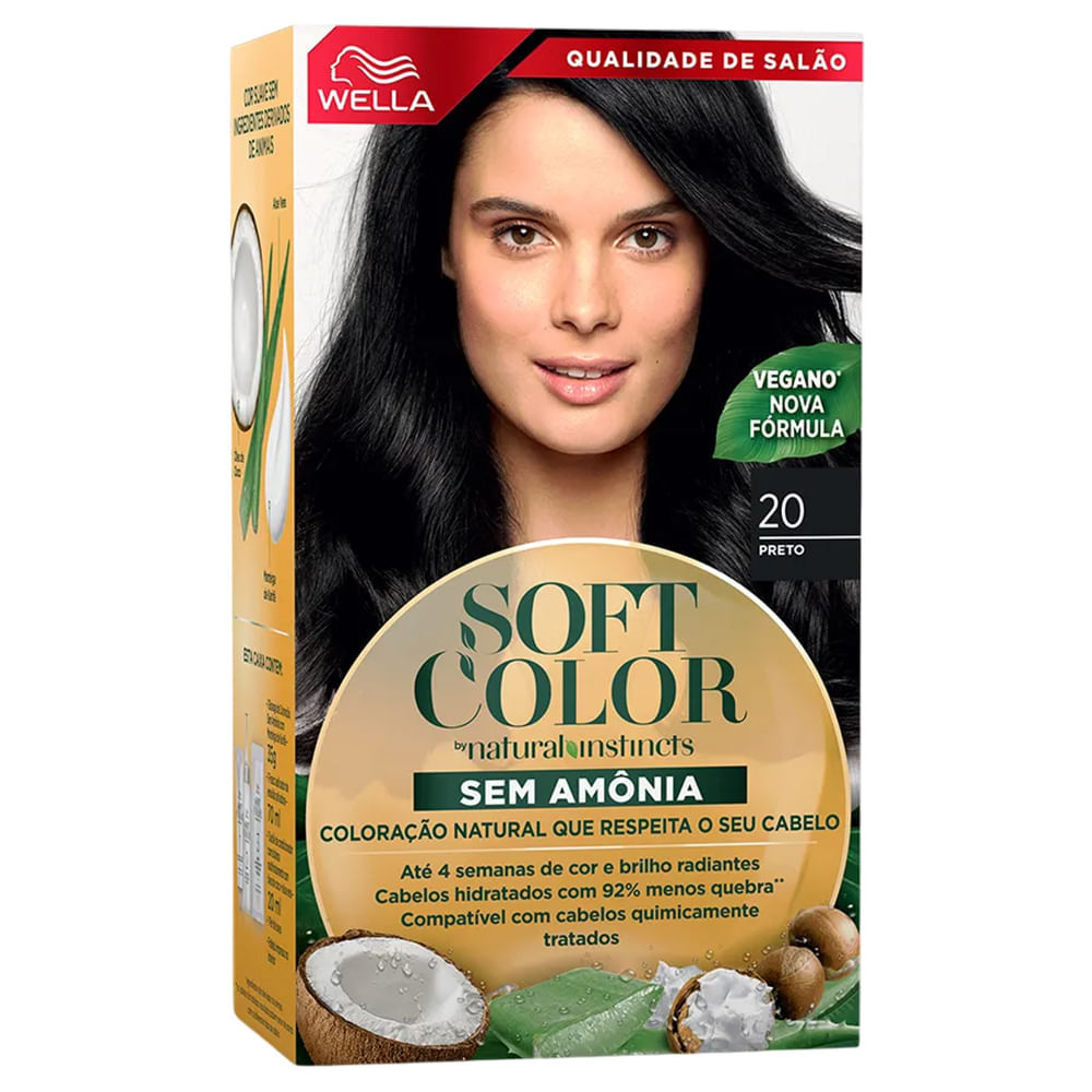 Kit Tintura Soft Color Preto 20 Soft Color