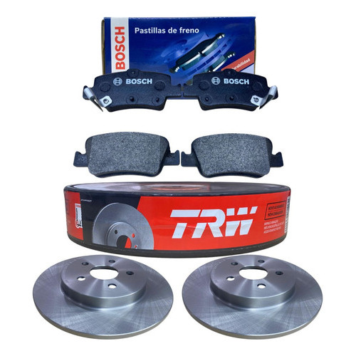 Kit Pastilhas + Disco De Freio Traseiro Corolla 2009 A 2019