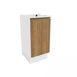 Balcão Celeste Kappesberg 100% MDF 1 Porta Branco/Nogueira 40cm